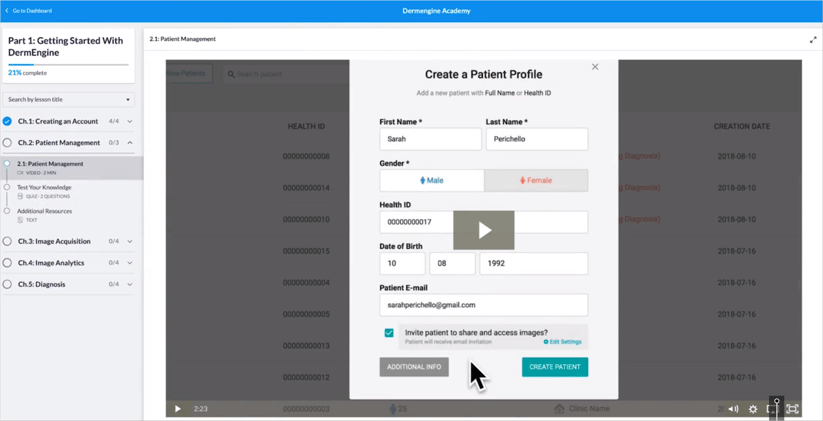 DermEngine Academy Chapter 1 Lesson