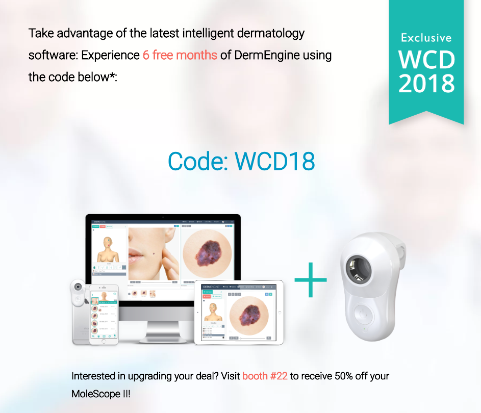 DermEngine MoleScope Showcasing at WCD 2018