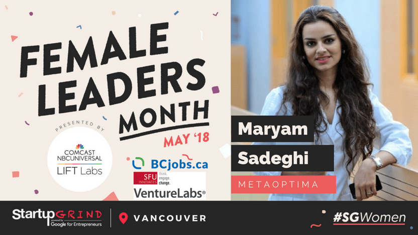 Maryam Sadeghi Startup Grind Female Leaders