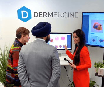 DermEngine demo with Minister Bains and Supercluster CEO, Sue Paish
