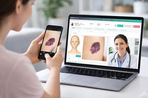 Telemedicine consultation for skin care