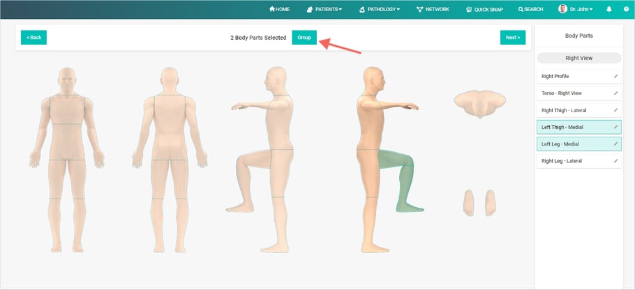 Group Body Parts DermEngine Total Body Photography